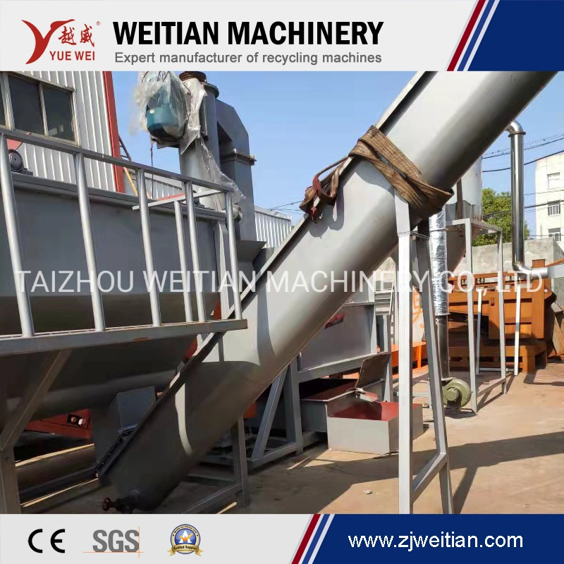 Automatic Pet PP PE Milk Bottles Plastic Buckets Baskets Crushing Washing Recycling Machine Line