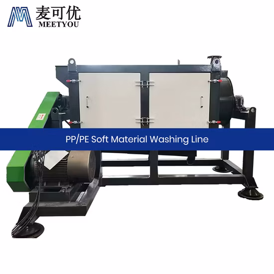 Meetyou Machinery Concassage Lavage et Séchage Pet Line Fournisseur d'équipement de lavage de matériaux souples PP PE Chine de haute qualité Configurer le réservoir de tri Sink-Float